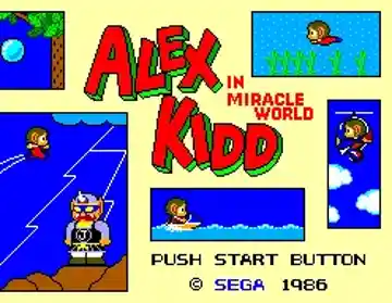 Alex Kidd in Miracle World (USA) screen shot title